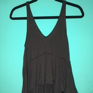 Black Loose Tank Top